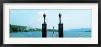 View from the Minne Ha Ha Steamboat, Lake George, New York State, USA Fine Art Print