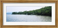 View from a boat, Lake George, New York State, USA Fine Art Print