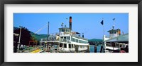 Minne Ha Ha Steamboat at dock, Lake George, New York State, USA Framed Print