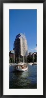 Boats at North Cove Yacht Harbor, New York City (vertical) Fine Art Print
