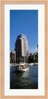 Boats at North Cove Yacht Harbor, New York City (vertical) Fine Art Print