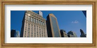 Buildings in a downtown district, New York City, New York State, USA Fine Art Print