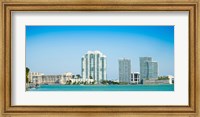 Modern buildings at the waterfront, Miami, Florida, USA 2013 Fine Art Print