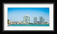 Modern buildings at the waterfront, Miami, Florida, USA 2013 Fine Art Print