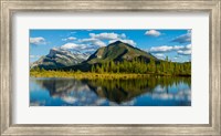 Mount Rundle and Sulphur Mountain reflecting in Vermilion Lake in the Bow River valley at Banff National Park, Alberta, Canada Fine Art Print
