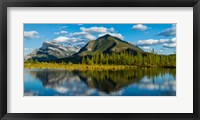 Mount Rundle and Sulphur Mountain reflecting in Vermilion Lake in the Bow River valley at Banff National Park, Alberta, Canada Fine Art Print