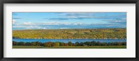 Lake surrounded by hills, Keuka Lake, Finger Lakes, New York State, USA Fine Art Print
