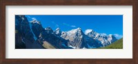 Mountains over Moraine Lake in Banff National Park in the Canadian Rockies near Lake Louise, Alberta, Canada Fine Art Print