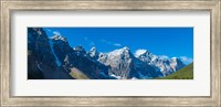 Mountains over Moraine Lake in Banff National Park in the Canadian Rockies near Lake Louise, Alberta, Canada Fine Art Print