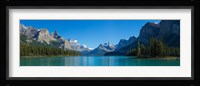 Maligne Lake with Canadian Rockies in the background, Jasper National Park, Alberta, Canada Fine Art Print