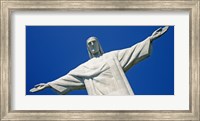 Low angle view of the Christ The Redeemer, Corcovado, Rio De Janeiro, Brazil Fine Art Print