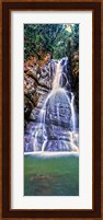 Waterfall in a forest, La Mina Falls, Caribbean National Forest, Puerto Rico Fine Art Print