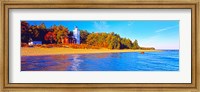 Forty Mile Point Lighthouse on the beach, Michigan, USA Fine Art Print