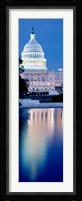 Capitol Building Reflecting in the Water, Washington DC Fine Art Print