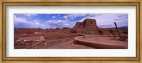 Pecos Pueblo mission church ruins, Pecos National Historical Park, New Mexico, USA Fine Art Print