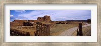 Ruins of the Pecos Pueblo mission church, Pecos National Historical Park, New Mexico, USA Fine Art Print