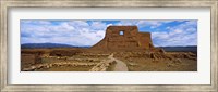 Main structure in Pecos Pueblo mission church ruins, Pecos National Historical Park, New Mexico, USA Fine Art Print