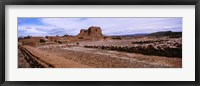 Landscape view of church ruins, Pecos National Historical Park, New Mexico, USA Fine Art Print