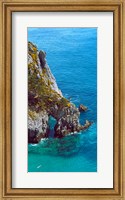 High angle view of cliff at the coast, Crozon, Finistere, Brittany, France Fine Art Print