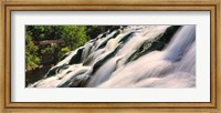 Waterfall in a forest, Bond Falls, Upper Peninsula, Michigan, USA Fine Art Print