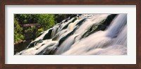 Waterfall in a forest, Bond Falls, Upper Peninsula, Michigan, USA Fine Art Print