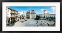 Town Square, Plaza De San Francisco, Old Havana, Havana, Cuba Fine Art Print