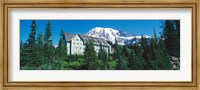 Lodge on a hill, Paradise Lodge, Mt Rainier National Park, Washington State, USA Fine Art Print