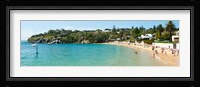 People on the beach, Camp Cove, Watsons Bay, Sydney, New South Wales, Australia Fine Art Print