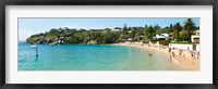 People on the beach, Camp Cove, Watsons Bay, Sydney, New South Wales, Australia Fine Art Print