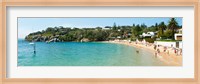 People on the beach, Camp Cove, Watsons Bay, Sydney, New South Wales, Australia Fine Art Print