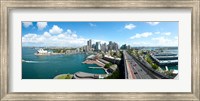 Opera house with city skyline, Sydney Opera House, Sydney, New South Wales, Australia 2012 Fine Art Print