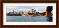 Skyscrapers at the waterfront, McMahons Point, Sydney Harbor Bridge, Sydney Harbor, Sydney, New South Wales, Australia 2012 Fine Art Print