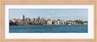 Apartments and houses at the waterfront, Waruda Street, Kirribilli Avenue, Kirribilli, Sydney, New South Wales, Australia Fine Art Print