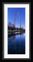Gateway Arch reflecting in the river, St. Louis, Missouri, USA Fine Art Print