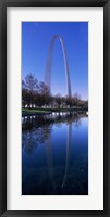 Gateway Arch reflecting in the river, St. Louis, Missouri, USA Fine Art Print
