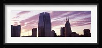 Pinnacle at Symphony Place and BellSouth Building at sunset, Nashville, Tennessee, USA 2013 Fine Art Print