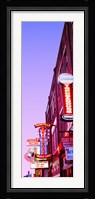 Neon signs at dusk, Nashville, Tennessee, USA Fine Art Print