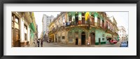 Buildings along a street, Havana, Cuba Fine Art Print