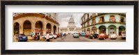 Street View of Government buildings in Havana, Cuba Fine Art Print