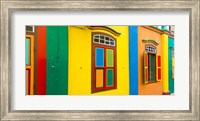 Colorful building in Little India, Singapore Fine Art Print