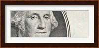 Details of George Washington's image on the US dollar bill Fine Art Print
