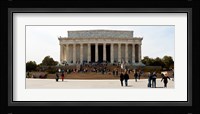 People at Lincoln Memorial, The Mall, Washington DC, USA Fine Art Print