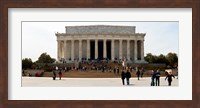 People at Lincoln Memorial, The Mall, Washington DC, USA Fine Art Print
