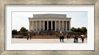 People at Lincoln Memorial, The Mall, Washington DC, USA Fine Art Print