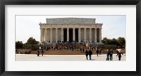 People at Lincoln Memorial, The Mall, Washington DC, USA Fine Art Print