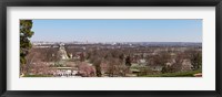 John F. Kennedy gravestones at a gravesite, Arlington National Cemetery, Arlington, Virginia, USA Fine Art Print