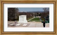 Tomb of a soldier in a cemetery, Arlington National Cemetery, Arlington, Virginia, USA Fine Art Print