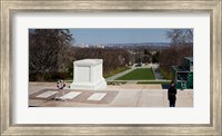 Tomb of a soldier in a cemetery, Arlington National Cemetery, Arlington, Virginia, USA Fine Art Print