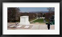 Tomb of a soldier in a cemetery, Arlington National Cemetery, Arlington, Virginia, USA Fine Art Print