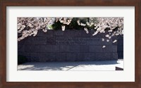 Inscription of FDR's new deal speech written on stones at a memorial, Franklin Delano Roosevelt Memorial, Washington DC, USA Fine Art Print